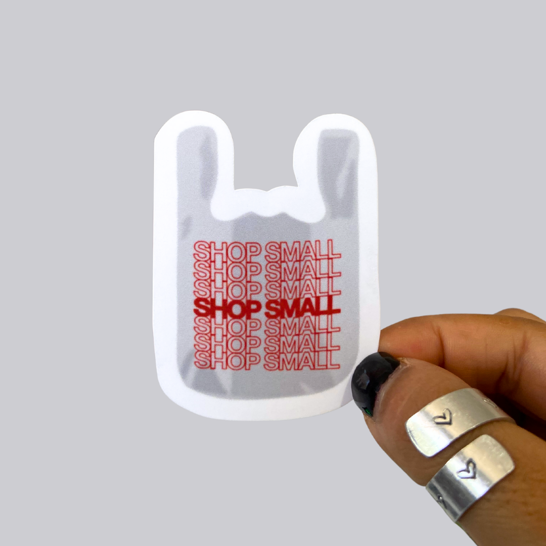Shopping Bag Sticker / Magnet