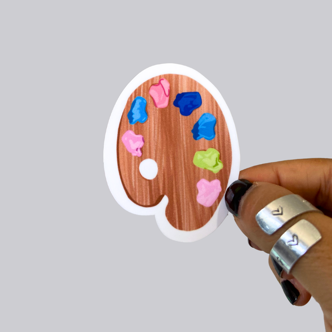Paint Pallet Sticker / Magnet