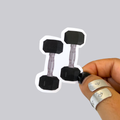 Black Dumbbells Sticker / Magnet