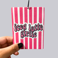 Iced Latte Girlie Hanging Car Air Freshener