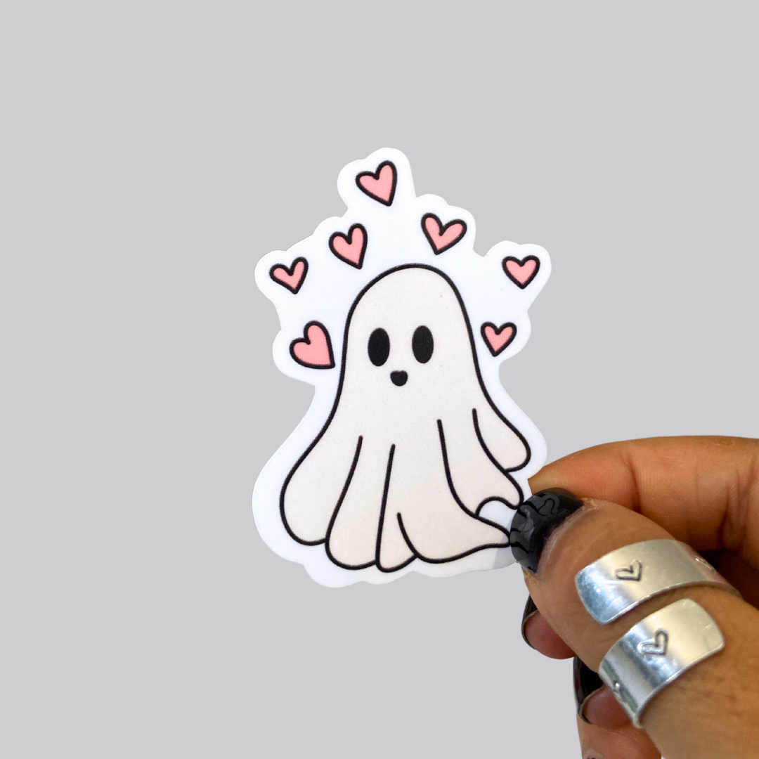 Ghost Hearts Sticker / Magnet