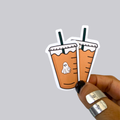 Iced Coffee Ghost Sticker / Magnet