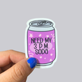 Can 3 PM Soda Sticker / Magnet