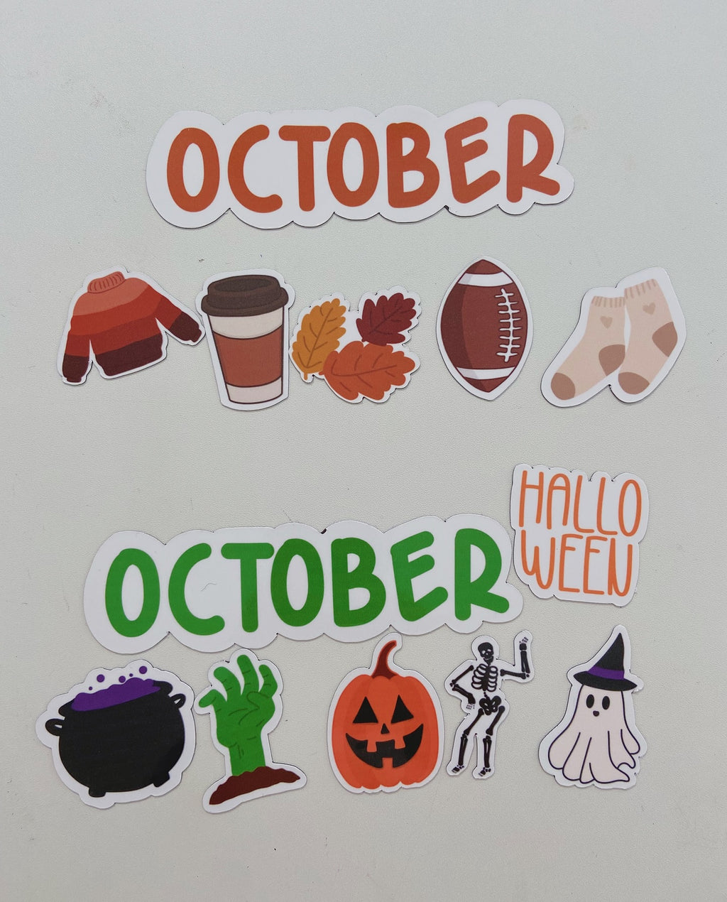 October Fall / Halloween Calendar Magnets