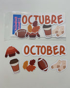October Fall / Halloween Calendar Magnets