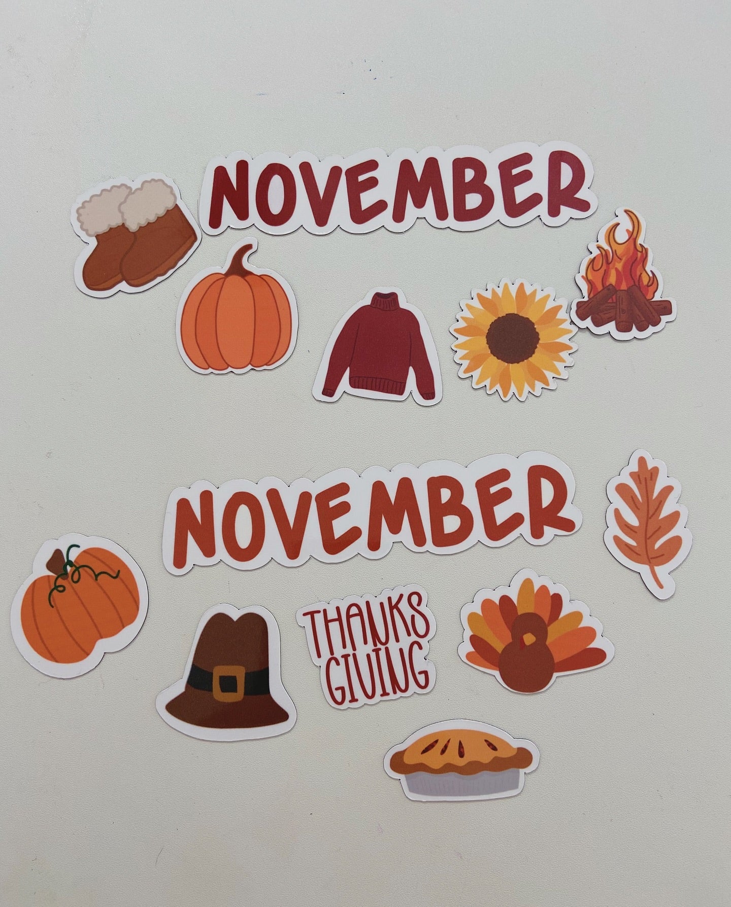 November Fall / Thanksgiving Calendar Magnets