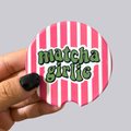 Matcha Girlie Ceramic Car Coasters