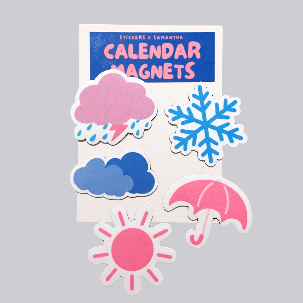 Weather Indicator Calendar Magnets