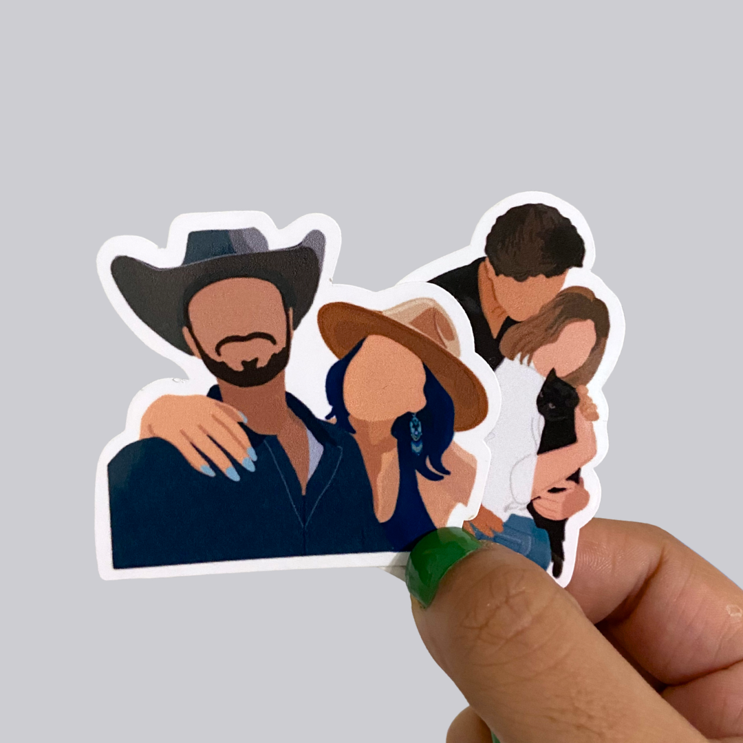 Drawn Portrait Sticker / Magnet