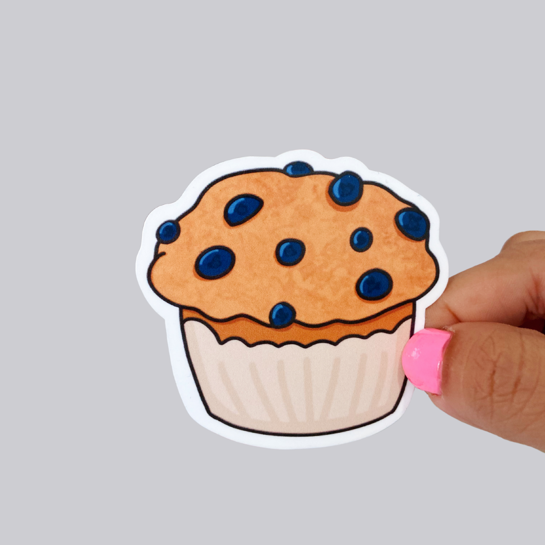 Blueberry Muffin Sticker / Magnet