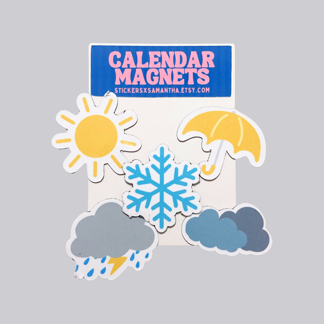 Weather Indicator Calendar Magnets