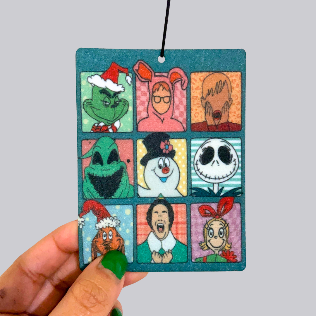 Christmas Characters Hanging Car Air Freshener