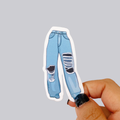 Denim Blue Jeans Sticker / Magnet