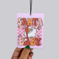 Santa Baby Hanging Car Air Freshener