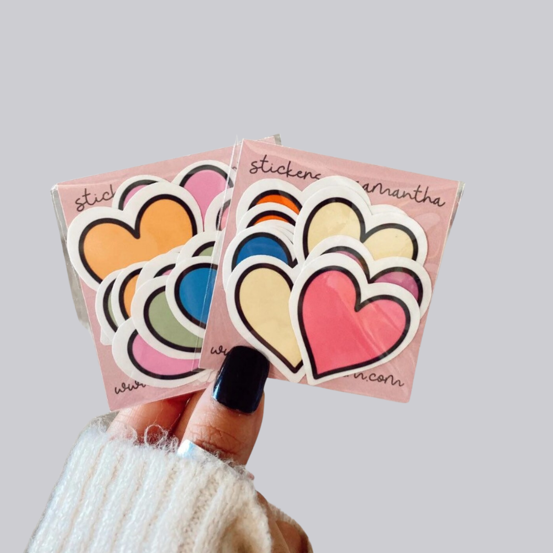 Hearts Mini Sticker / Magnet Pack
