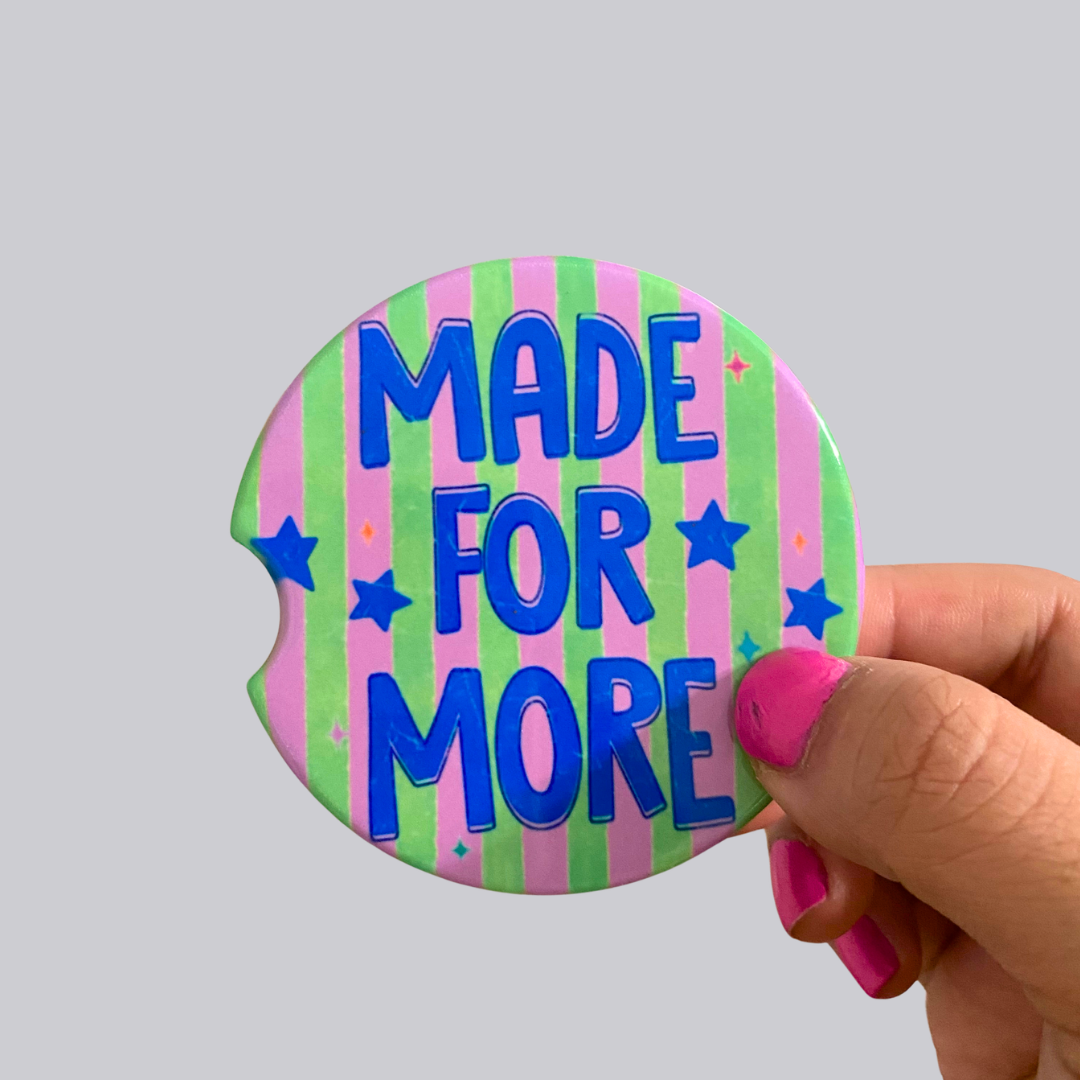 Made For More Ceramic Car Coasters