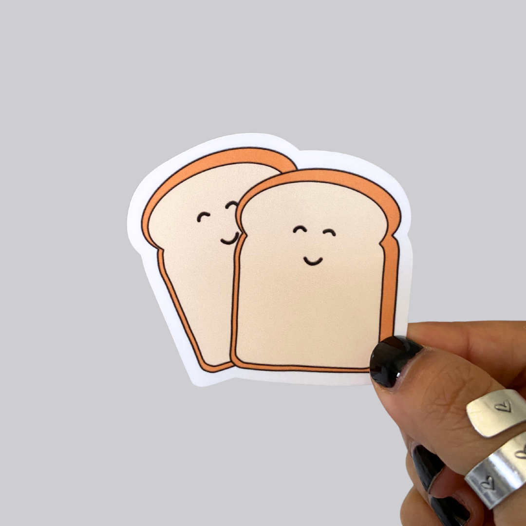 Bread Slices :) Waterproof Sticker / Magnet