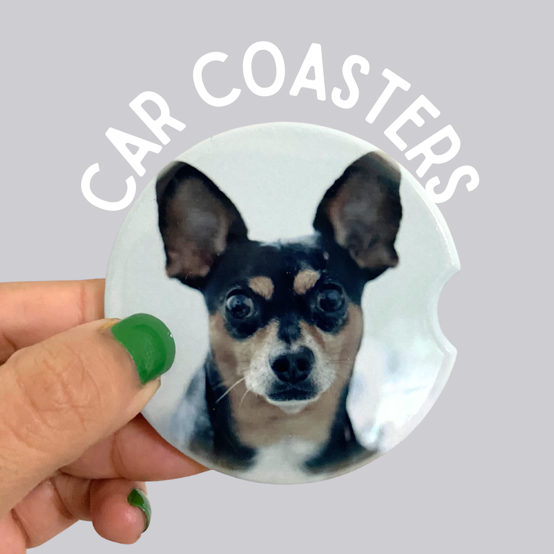 Custom Photo Ceramic Car Coasters