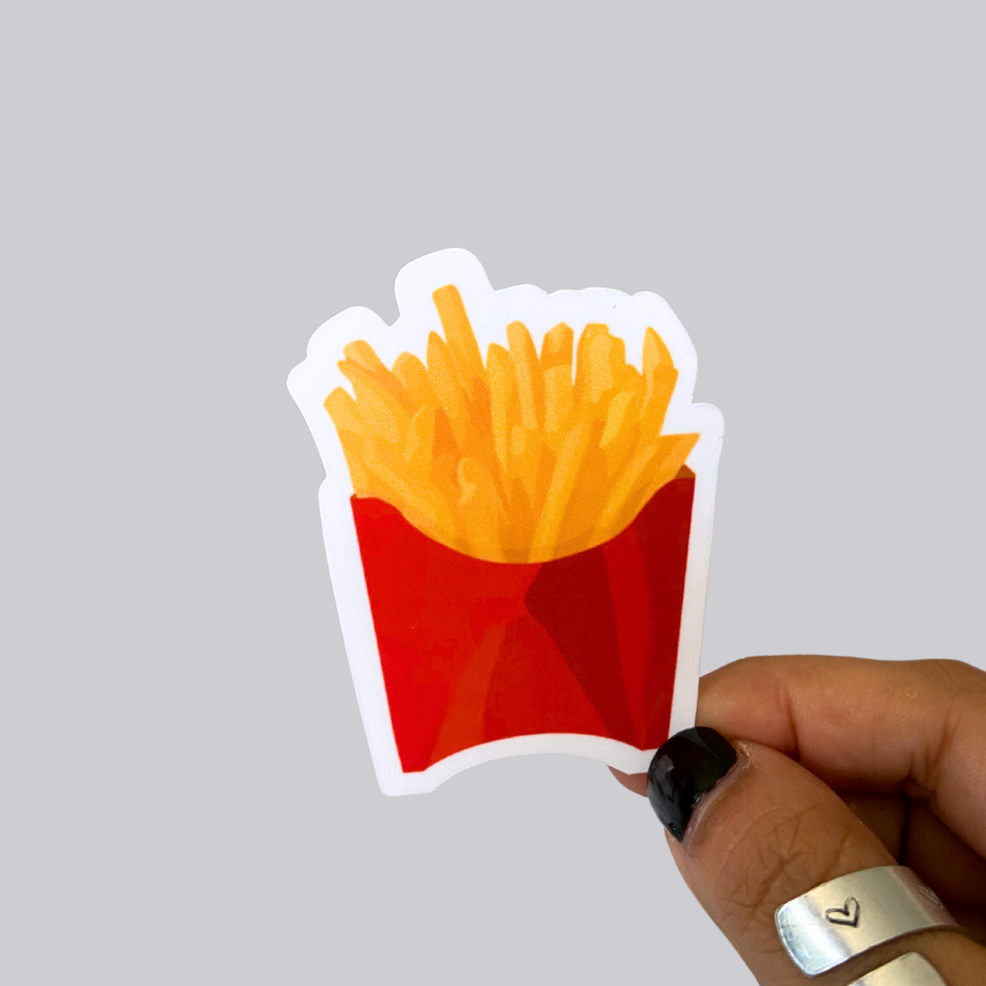 Fries Waterproof Sticker / Magnet