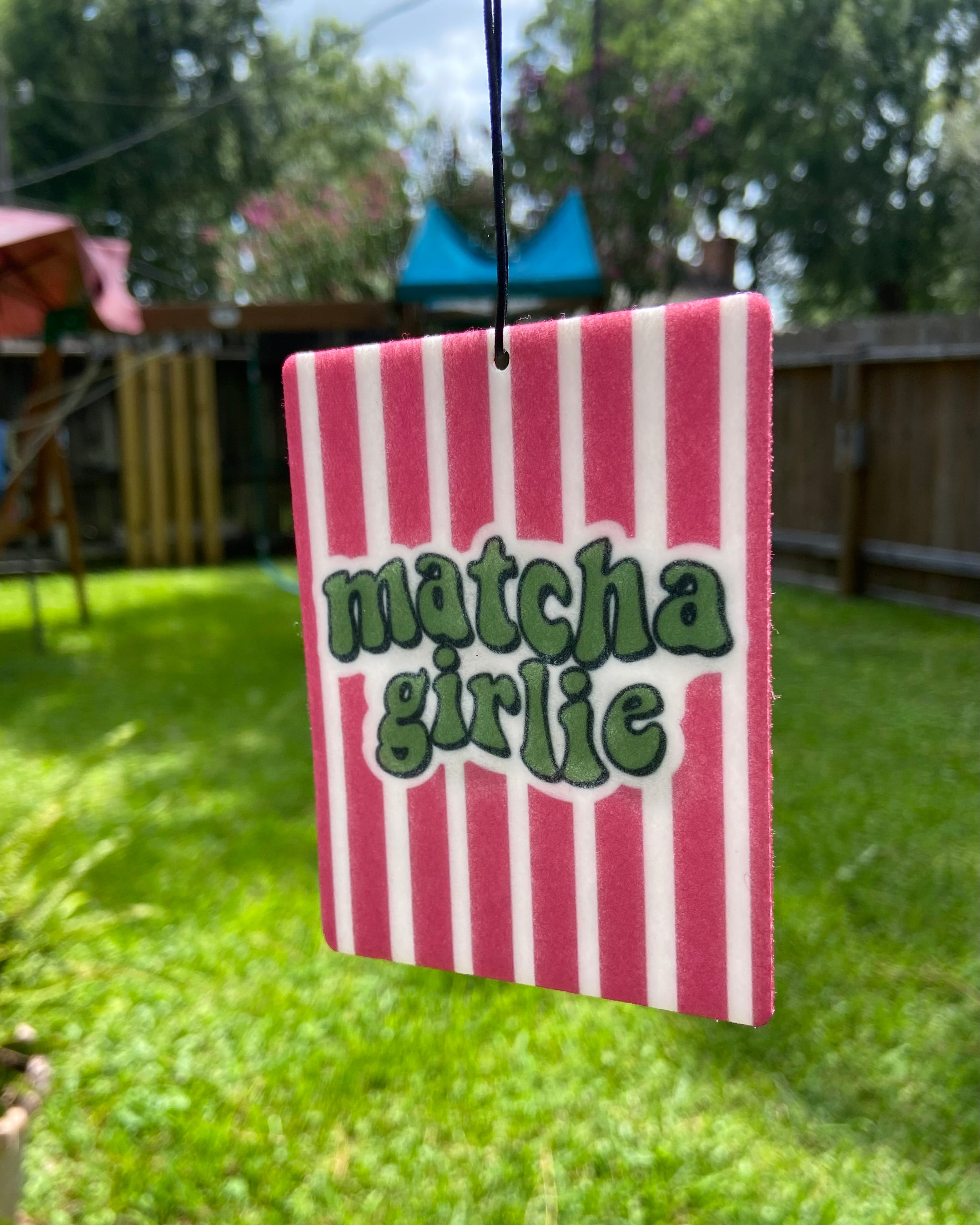 Matcha Girlie Car Accessory Bundle  | Keychain, Car Coaster Set and Air Freshener Fragrance (Copy)