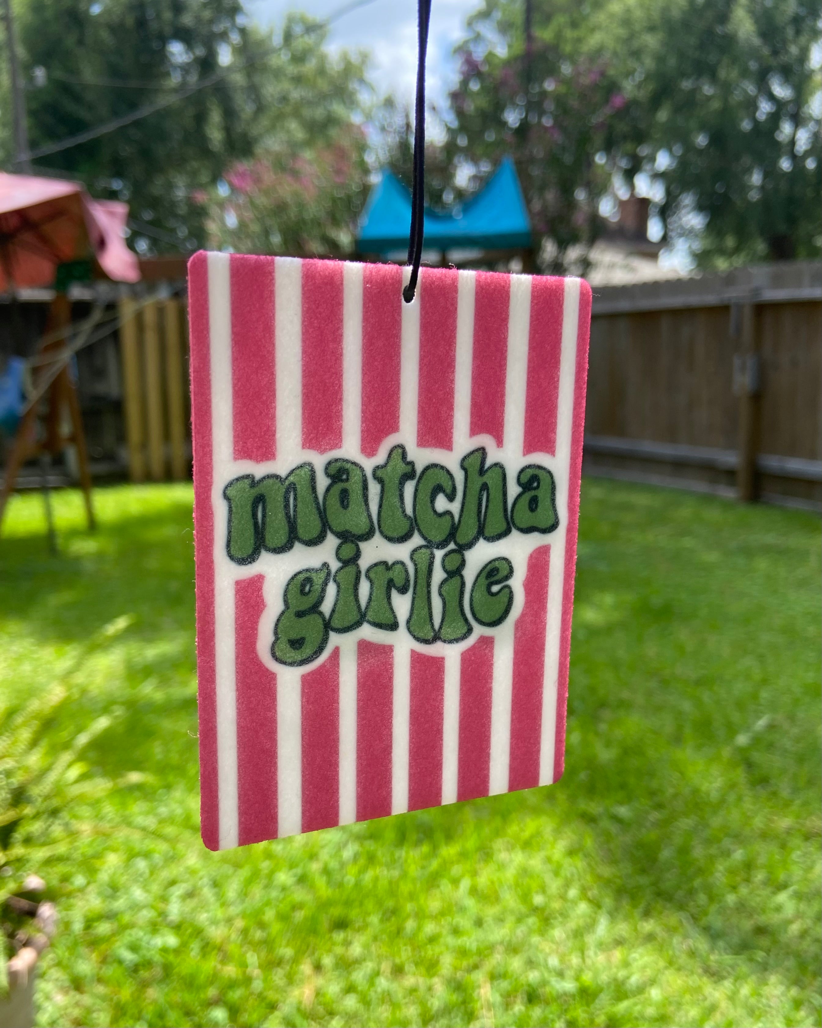 Matcha Girlie Car Accessory Bundle  | Keychain, Car Coaster Set and Air Freshener Fragrance (Copy)