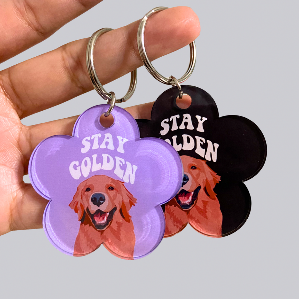 Stay Golden Acrylic Keychain