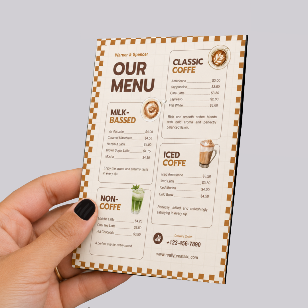 Menu Fridge Magnet (Pack of 10)