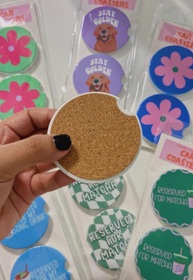 Soda Ceramic Car Coaster