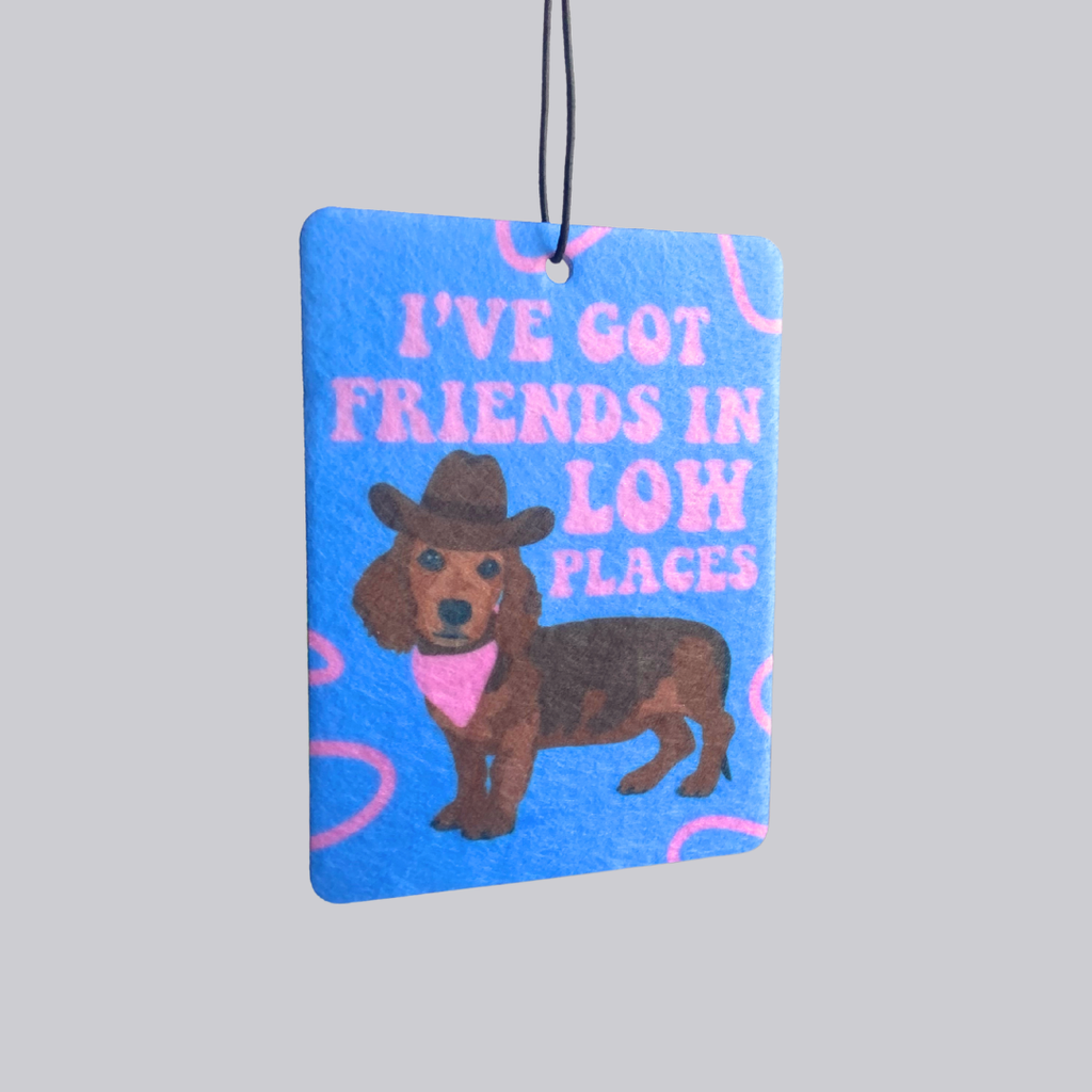 Friends in Low Places Dachshund Car Air Freshener
