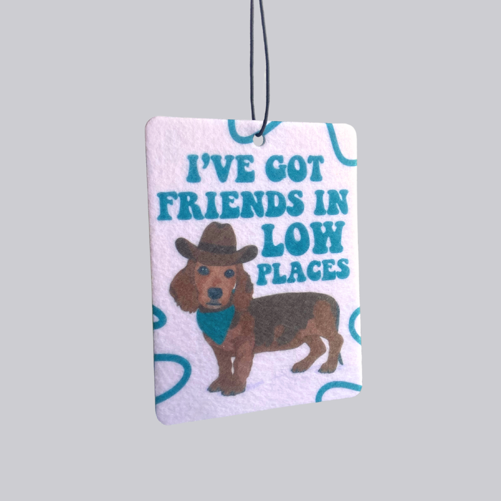 Friends in Low Places Dachshund Car Air Freshener