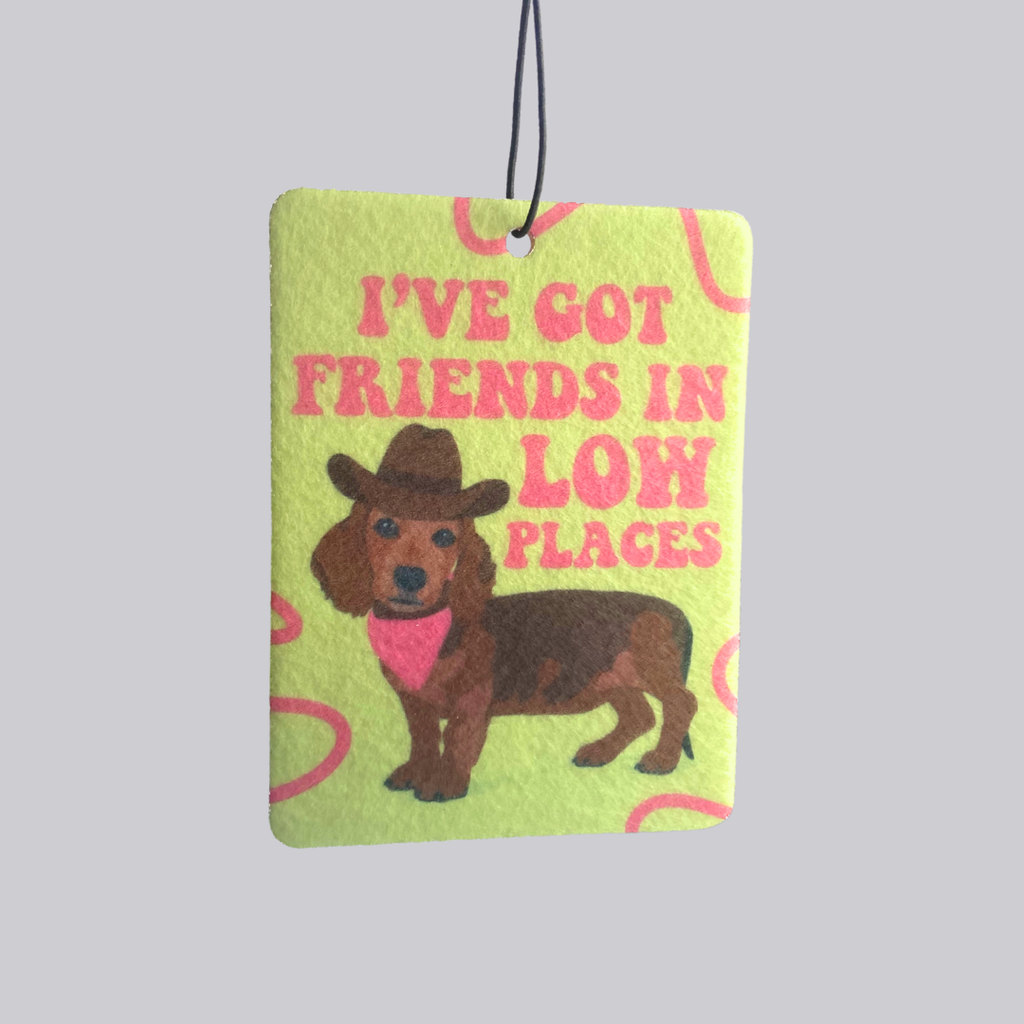 Friends in Low Places Dachshund Car Air Freshener