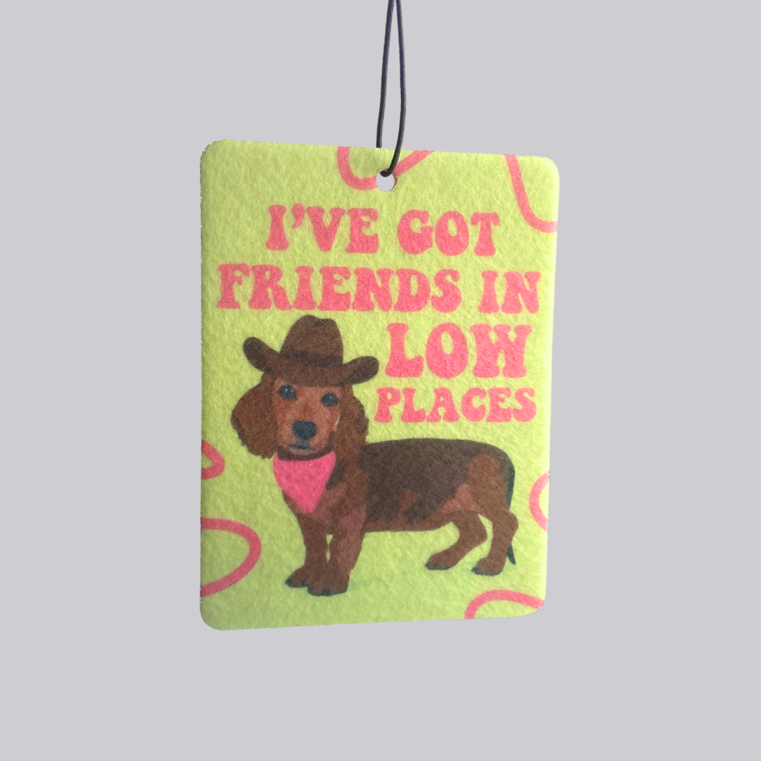 Friends in Low Places Dachshund Car Air Freshener