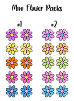 Flowers Mini Sticker / Magnet Pack