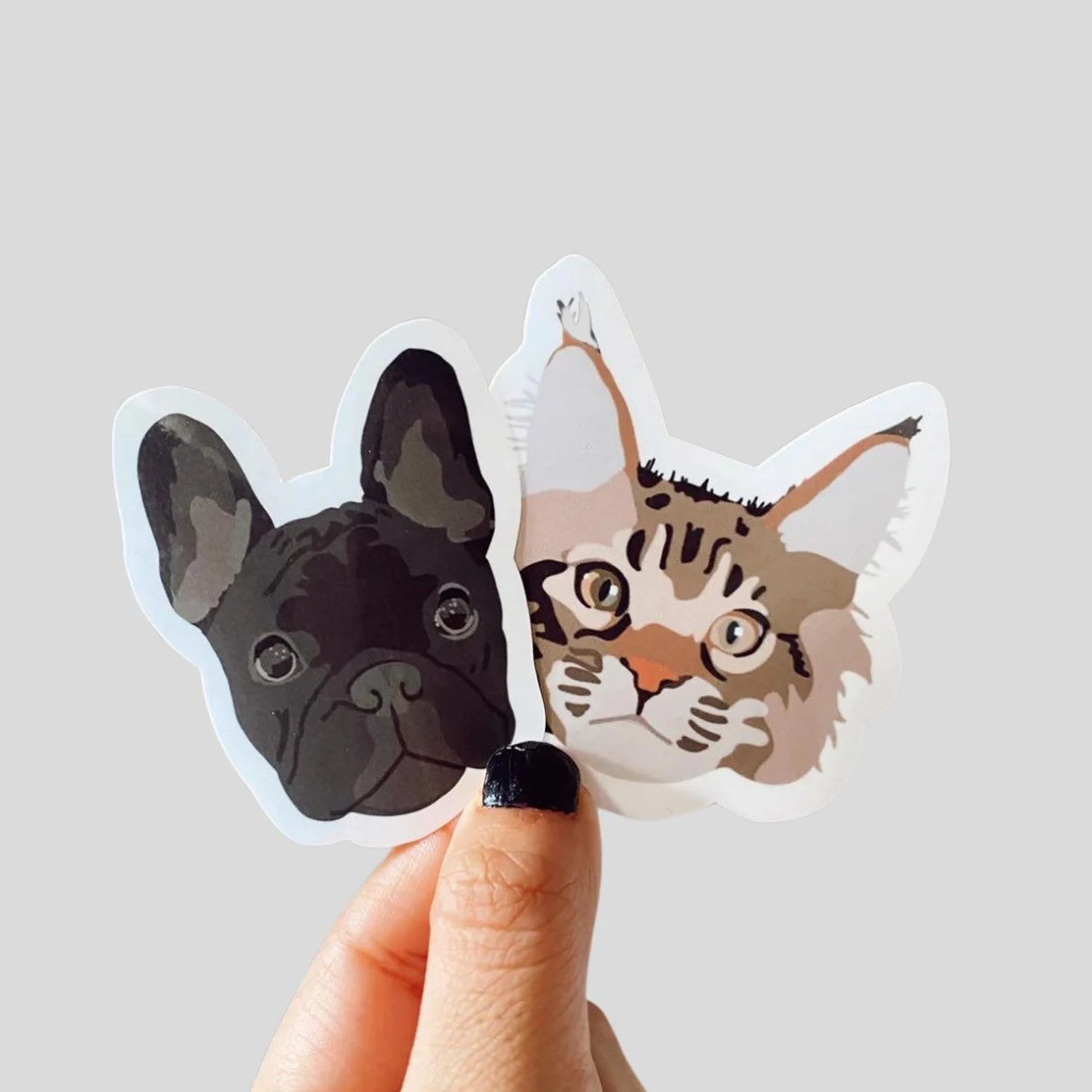 Drawn Dog/Cat Sticker / Magnet