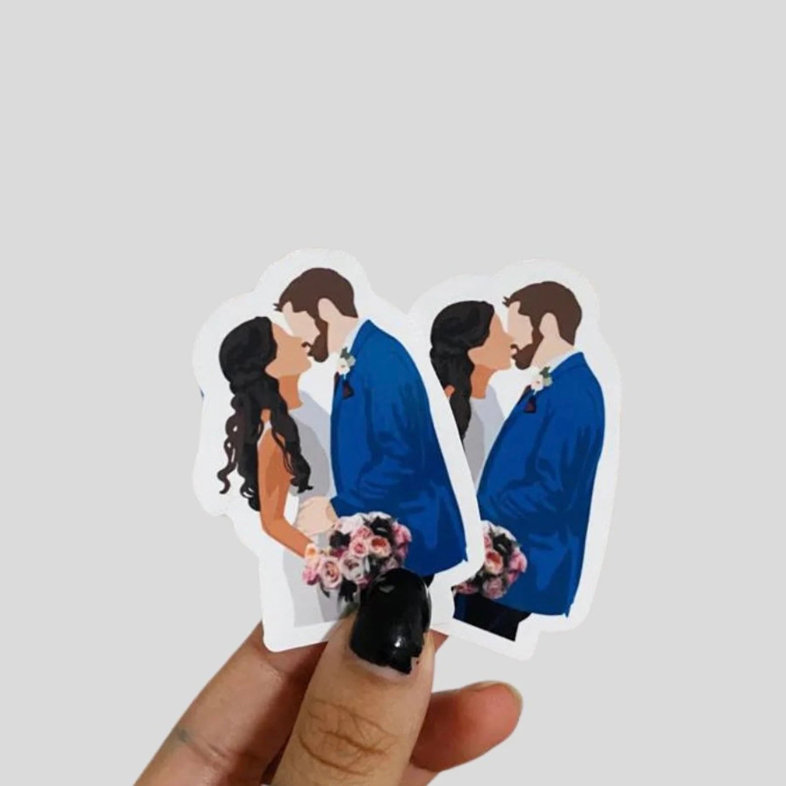 Drawn Portrait Sticker / Magnet