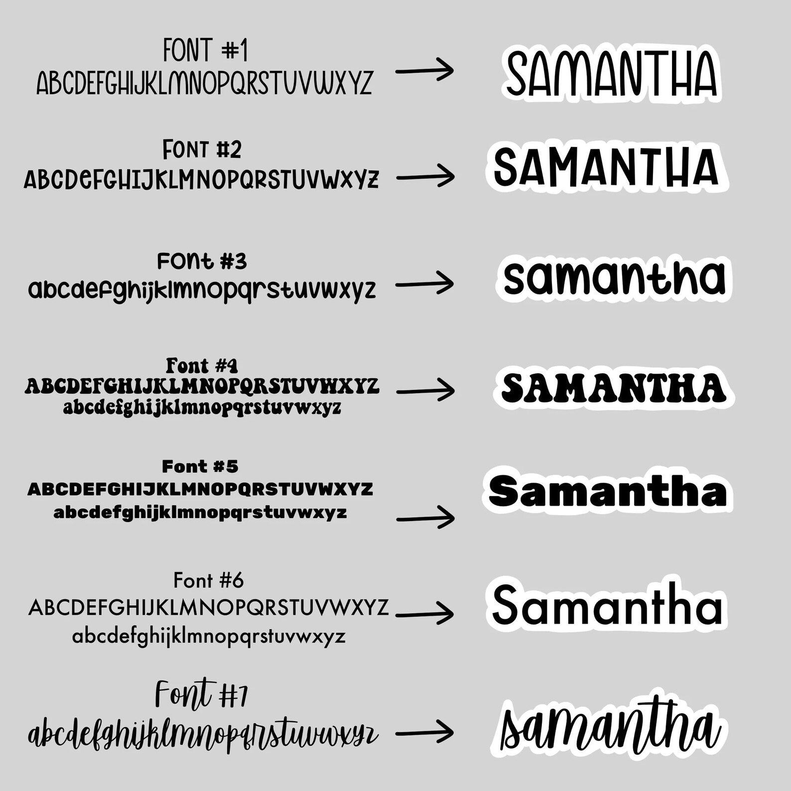 Personalized Name Waterproof Sticker / Magnet