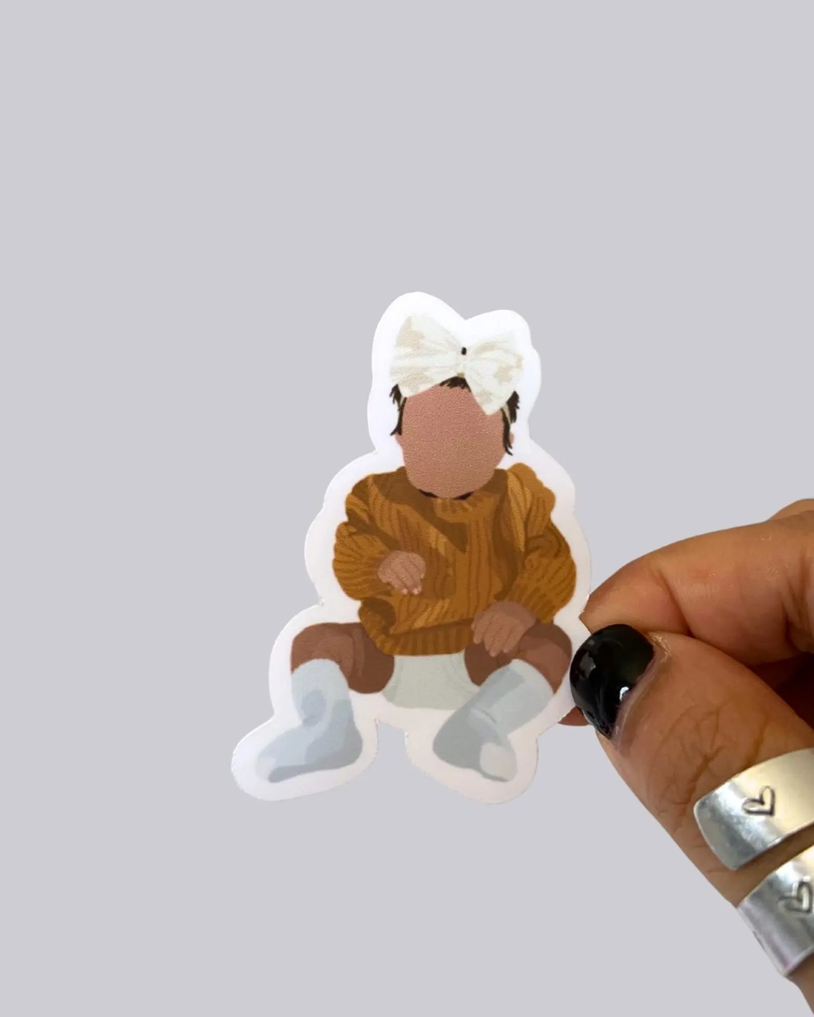 Drawn Portrait Sticker / Magnet