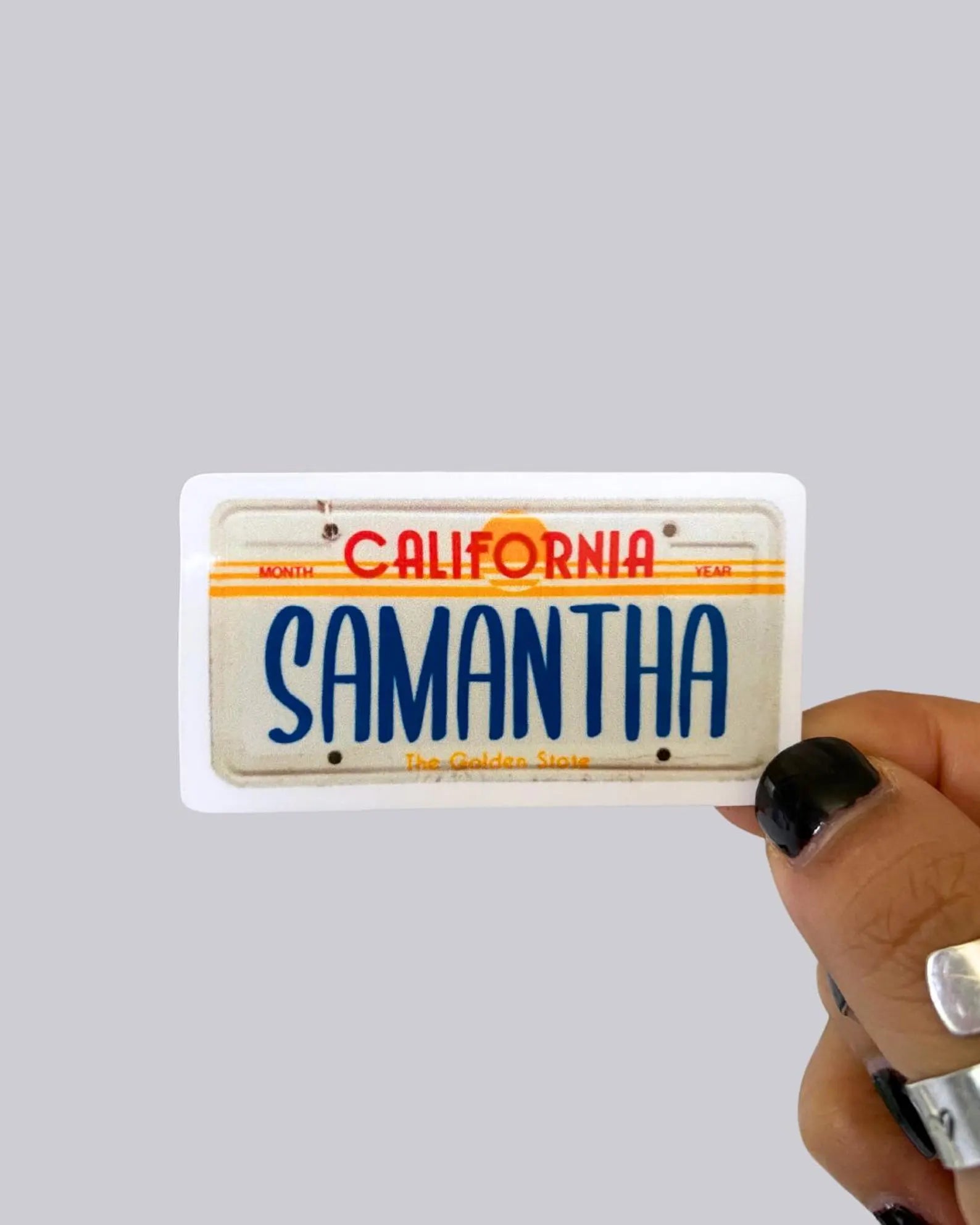 California License Plate Waterproof Sticker / Magnet
