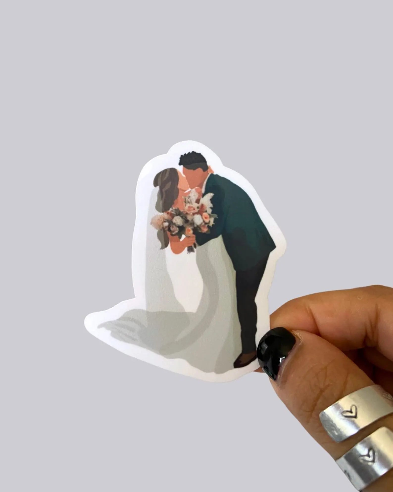 Drawn Portrait Sticker / Magnet