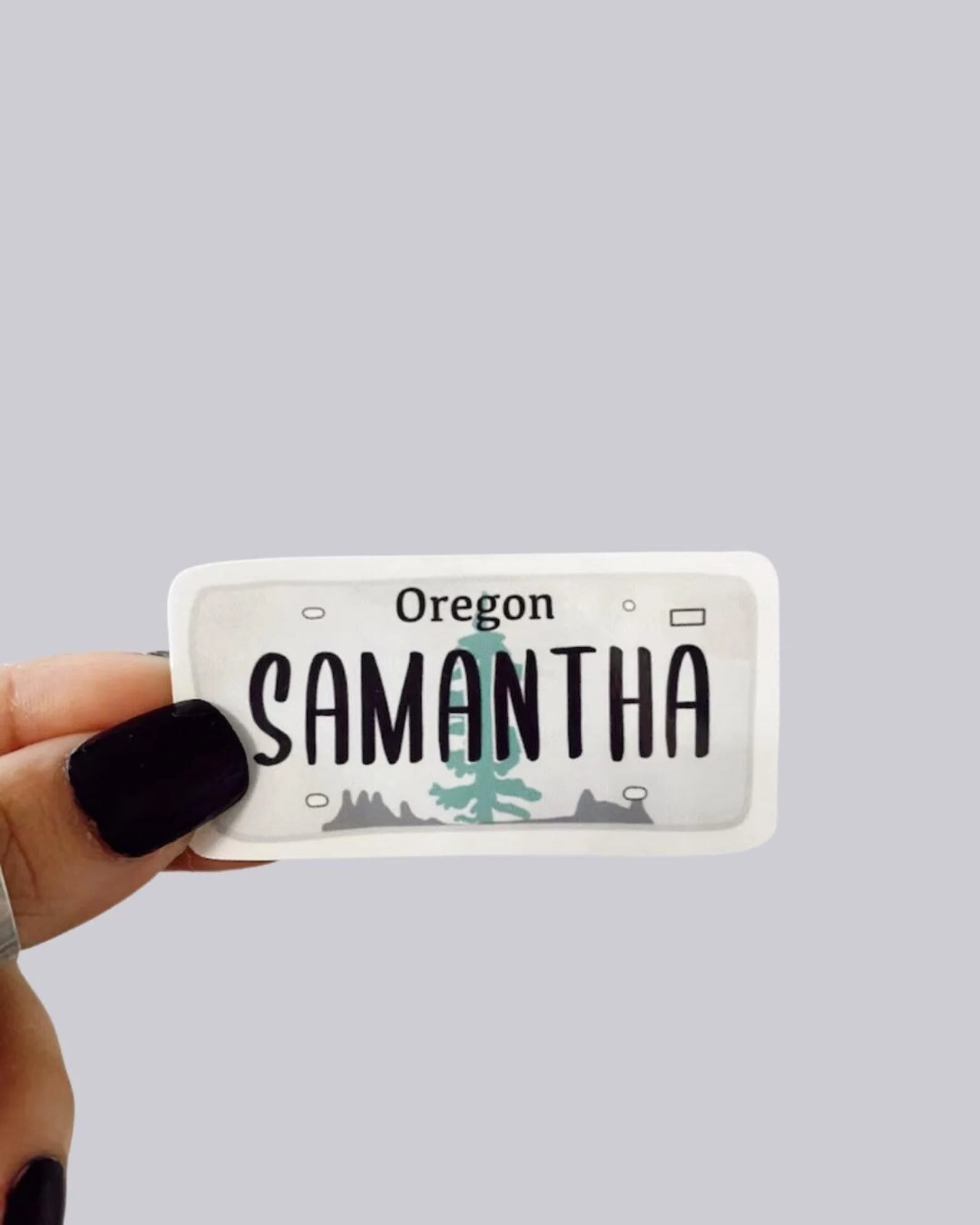 Oregon License Plate Waterproof Sticker / Magnet