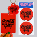 Coke Zero Soda Girly Car Accessory Bundle