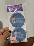 Soda Ceramic Car Coasters