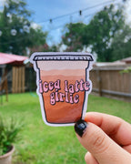 Iced Coffee Girlie Sticker Pack / Magnet