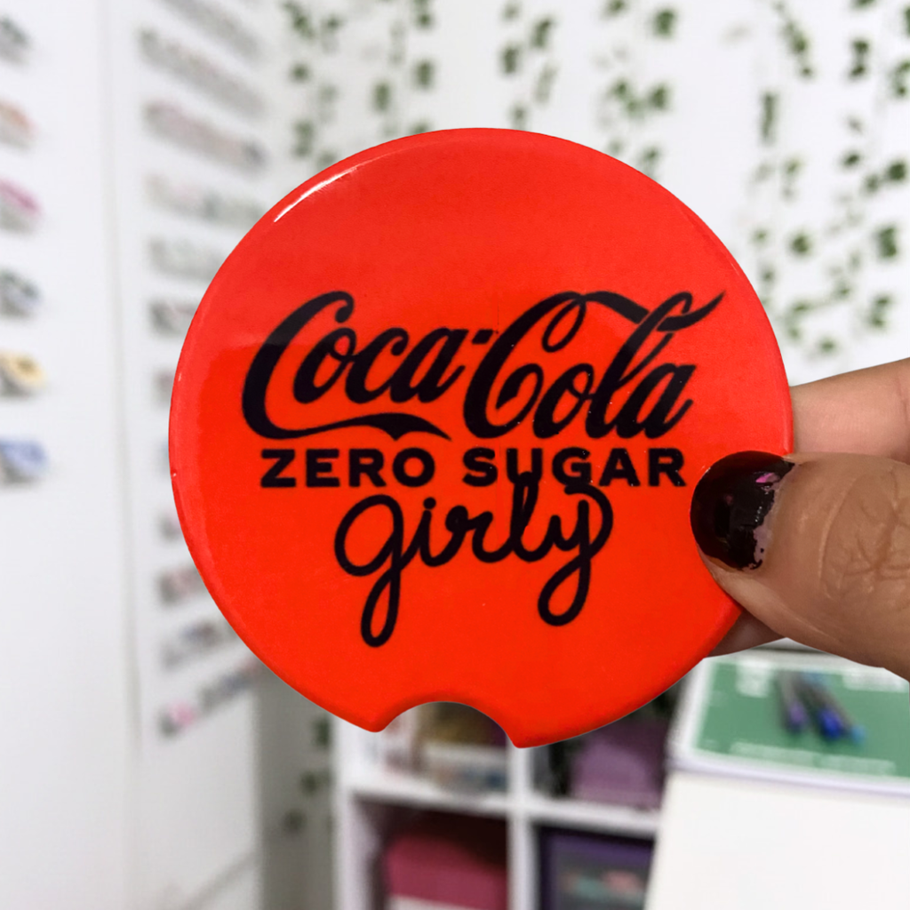 Coke Zero Soda Girly Car Accessory Bundle