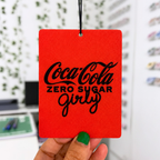Coke Zero Soda Girly Car Accessory Bundle