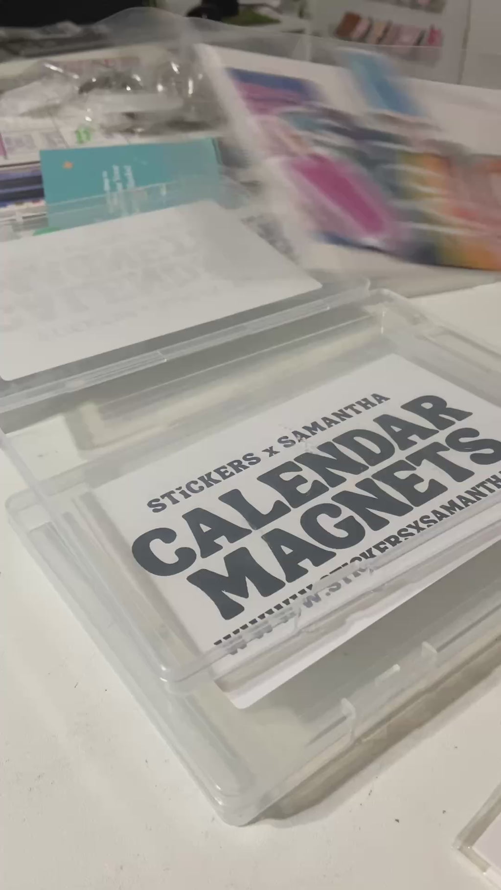 Calendar Magnet Storage Container