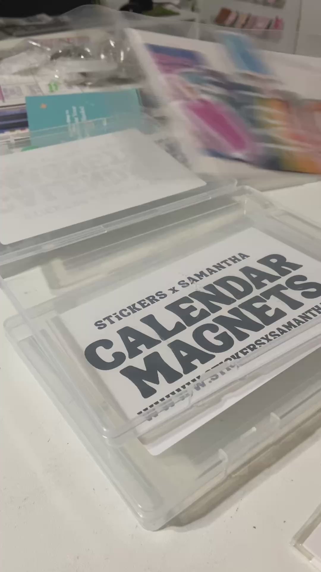 Calendar Magnet Storage Container